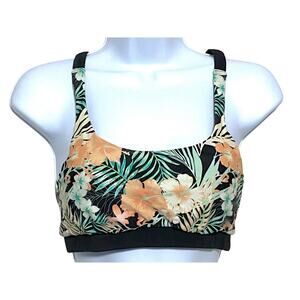 Lascana for Venus Bikini Top 4 Swim Floral Racerback Tropical Beachy Vacation